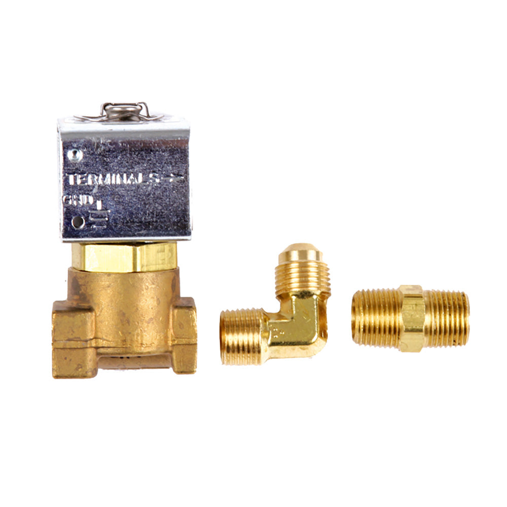 Trident Marine Solenoid Shut-Off Valve Brass 1/4" Low Pressure