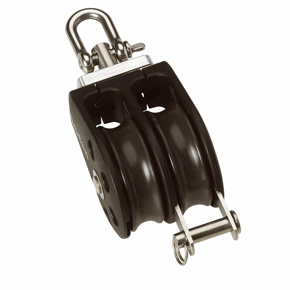 Barton Size 2 Plain Bearing Pulley Block Double Swivel Becket
