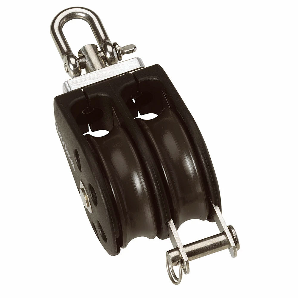 Barton Size 3 Plain Bearing Pulley Block Double Swivel Becket