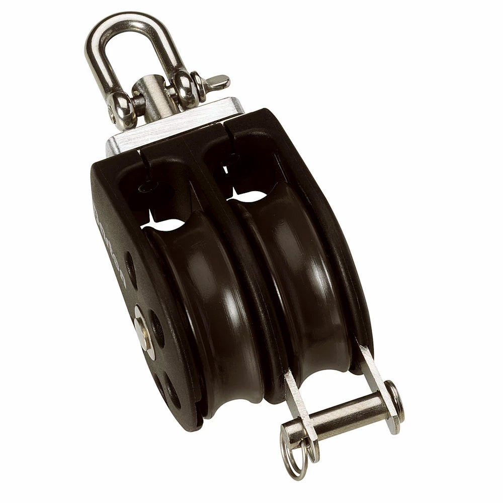 Barton Size 5 Plain Bearing Pulley Block Double Swivel Becket