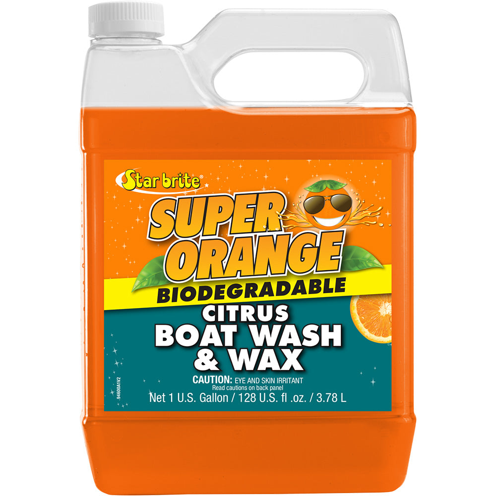 marine citrus boat wash wax star brite super orange 1 gallon