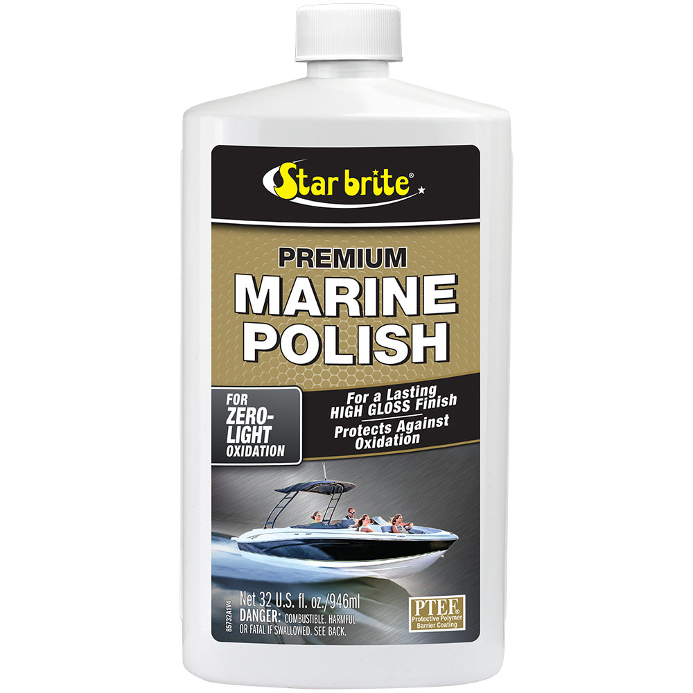 star brite marine polish 32 oz bottle star brite marine polish UV protection high gloss finish star brite marine polish for fiberglass and painted surfaces