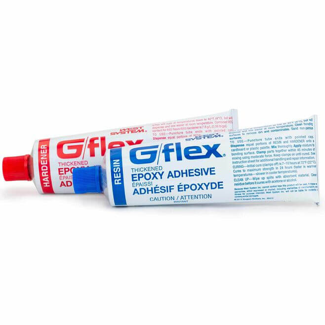 west system g flex 655 epoxy adhesive tube for fiberglass plastic and marine repair