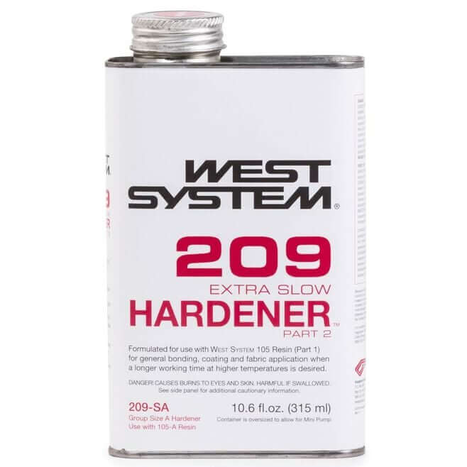 WEST SYSTEM 209-SA Extra Slow Hardener marine epoxy curing agent for fiberglass repair