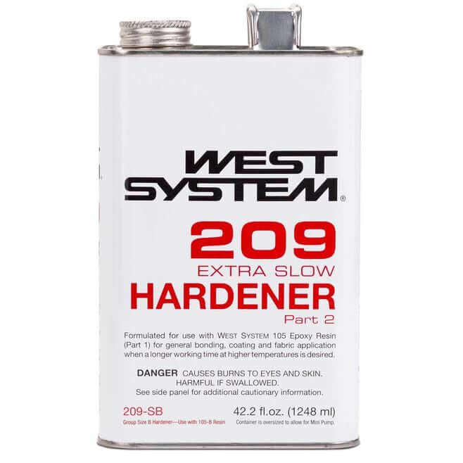 WEST SYSTEM 209-SB Extra Slow Hardener marine epoxy curing agent for fiberglass repair