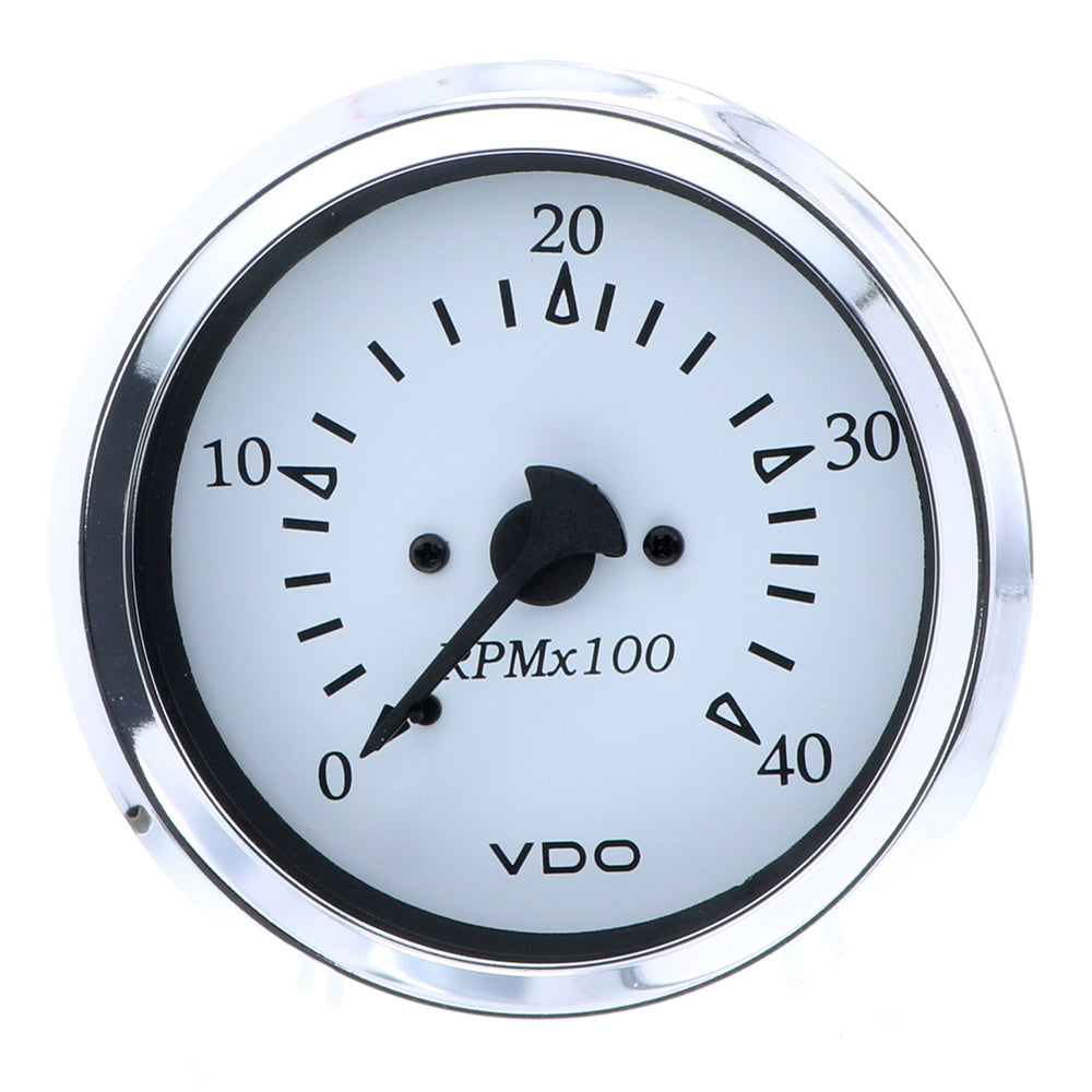 vdo diesel tachometer 4000 rpm marine 85mm white dial vdo marine tachometer white chrome bezel cockpit gauge vdo 4000 rpm tachometer diesel engine marine use