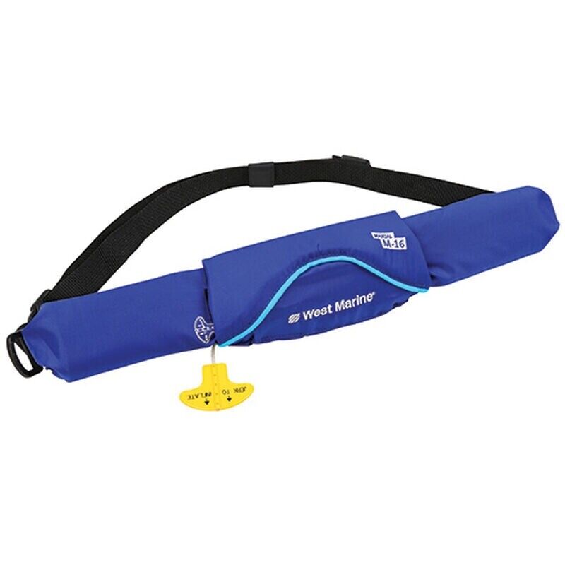 WEST MARINE Ultra-Slim Manual Inflatable Life Jacket Belt Pack Model # P01703752