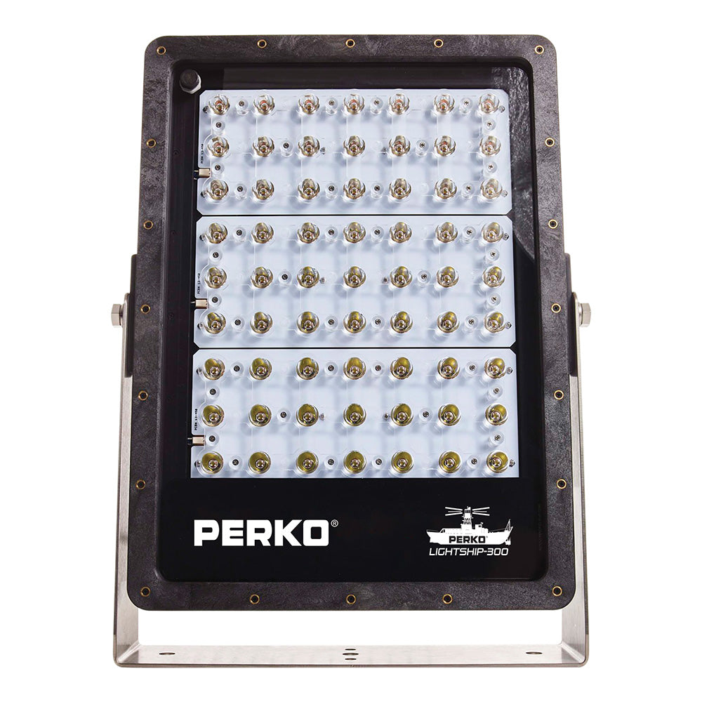 Perko Lightship 300 LED High Performance Floodlight - 12/24V - Black [1643300F0B]