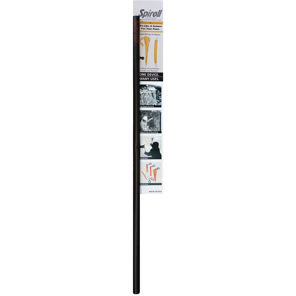 Spiroll rope protector black for lines 1/2 inch and larger marine rope protection