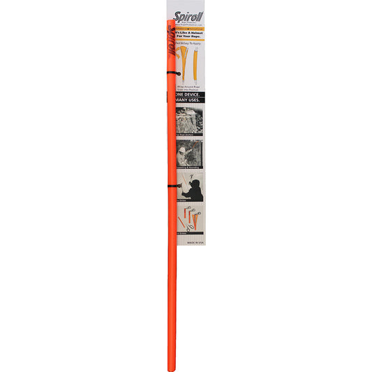 Spiroll Rope Protector orange for marine lines 1/2 inch and greater