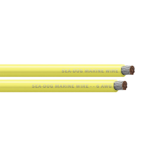 Sea-Dog 6 AWG Yellow Battery Cable - 100' [8006032]