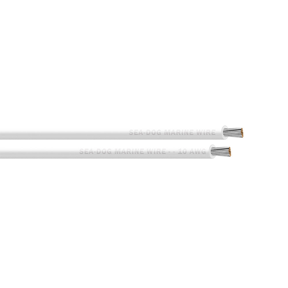 Sea-Dog 10 AWG White Primary Wire - 500' [8010057]
