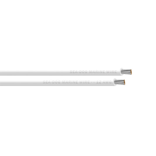 Sea-Dog 12 AWG White Primary Wire - 25' [8012050]