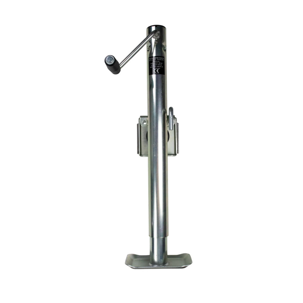 Powerwinch Utility Series Jack - 2500lb, Bolt-On, Flat Plate, Zinc [21500-J-2500-BF-Z-R]