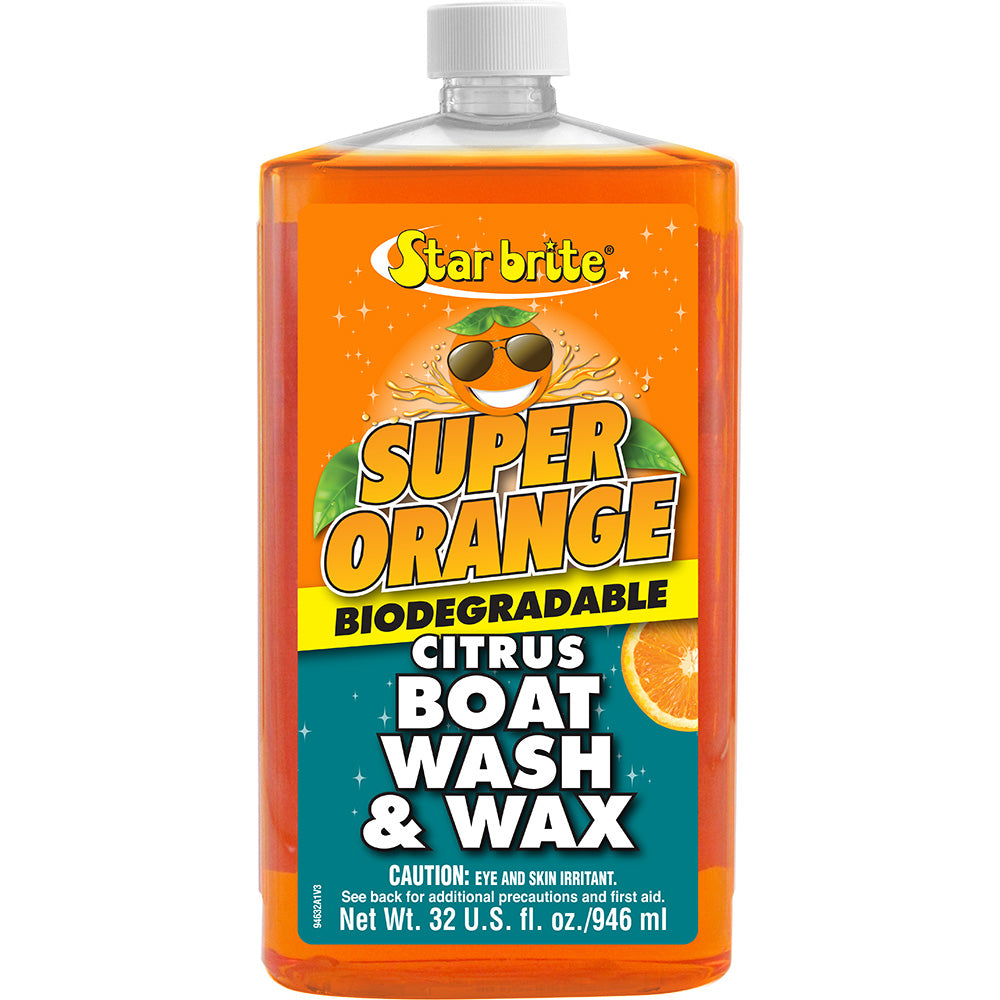 marine citrus boat wash wax star brite super orange 32 oz bottle
