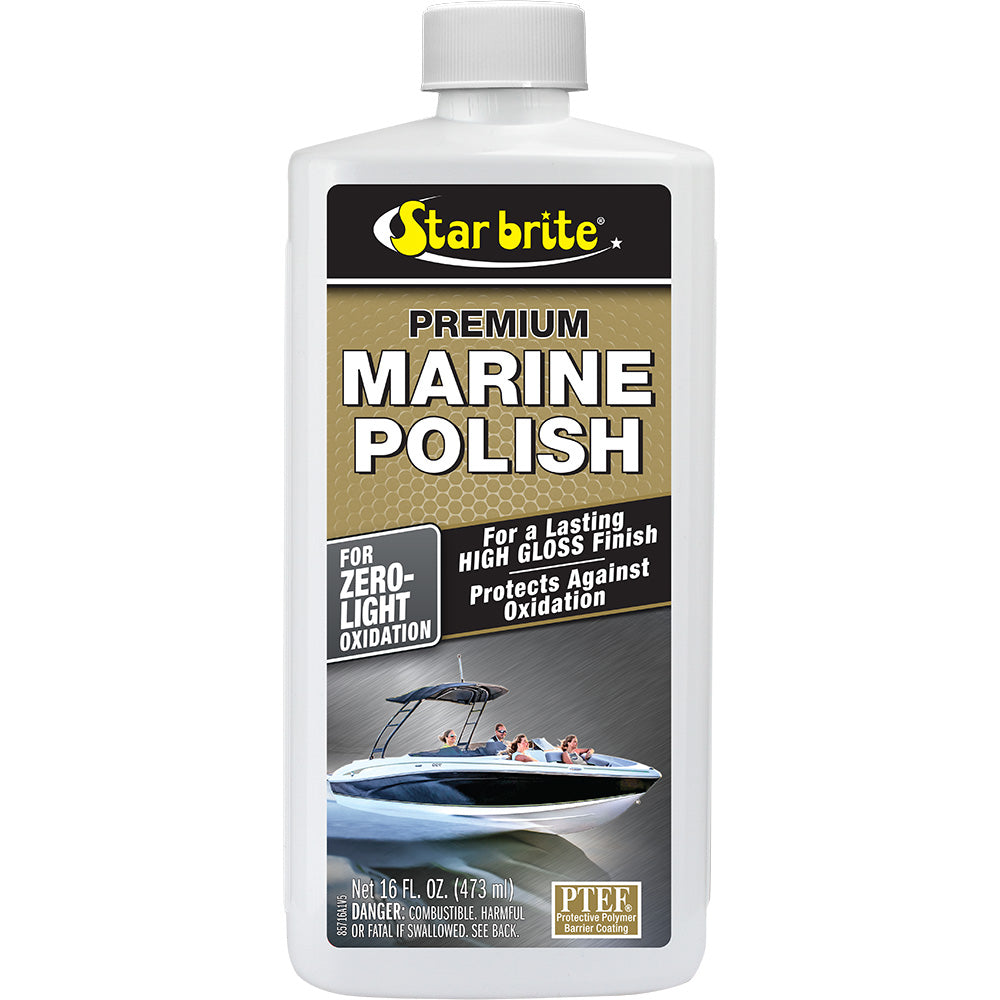 star brite marine polish 16 oz bottle star brite marine polish UV protection high gloss finish star brite marine polish for fiberglass and painted surfaces