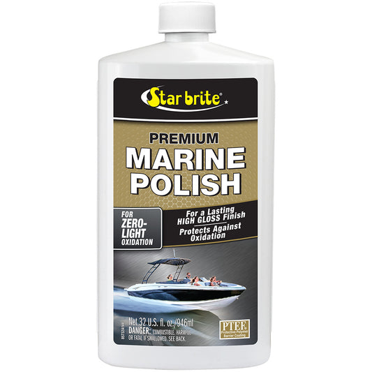 star brite marine polish 32 oz bottle star brite marine polish UV protection high gloss finish star brite marine polish for fiberglass and painted surfaces