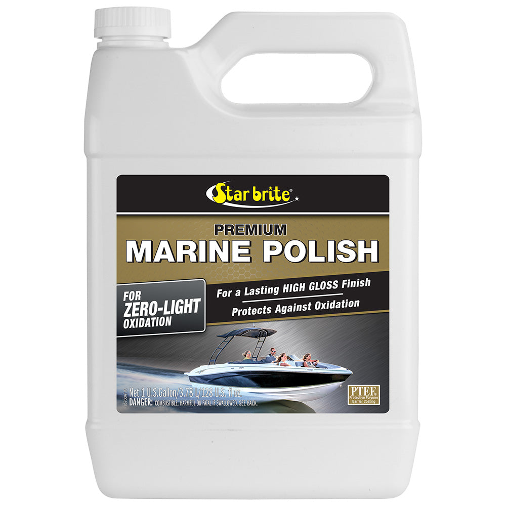 star brite marine polish 1 gallon container star brite marine polish UV protection high gloss finish large size star brite marine polish for fiberglass and painted surfaces