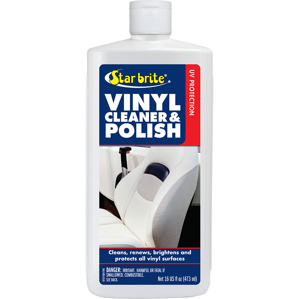 star brite vinyl cleaner polish 16 oz bottle star brite vinyl cleaner with UV protection for boat seats star brite vinyl cleaner polish for marine and outdoor use