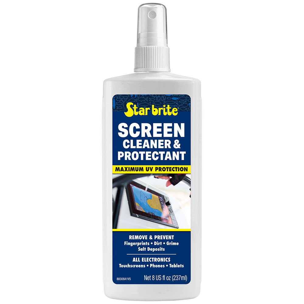 star brite screen cleaner protectant 8 oz bottle star brite screen cleaner for marine electronics displays star brite screen cleaner for GPS tablets and touchscreens