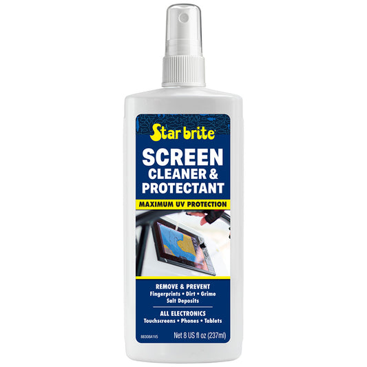 star brite screen cleaner protectant 8 oz bottle star brite screen cleaner for marine electronics displays star brite screen cleaner for GPS tablets and touchscreens