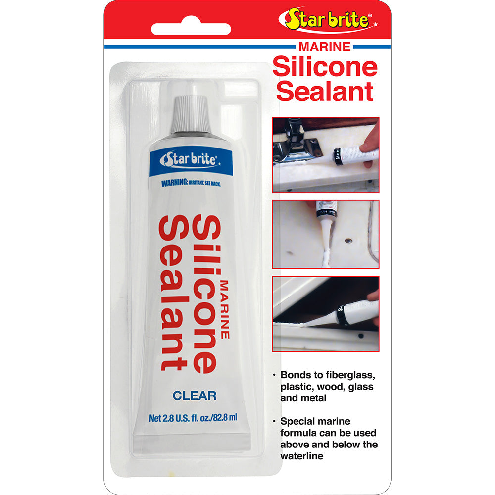 Star brite Marine Silicone Sealant - Clear - 2.8 oz [82102]