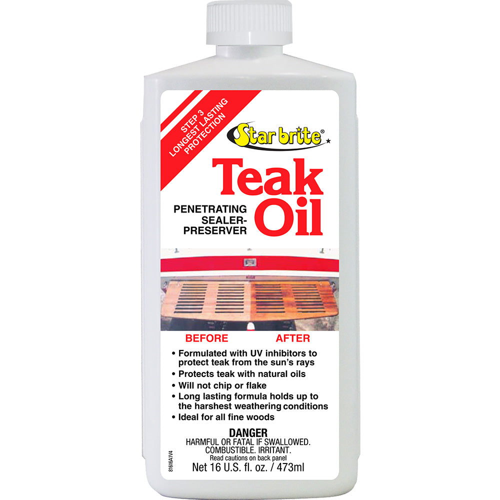 Star Brite teak oil marine wood sealer 16 oz bottle