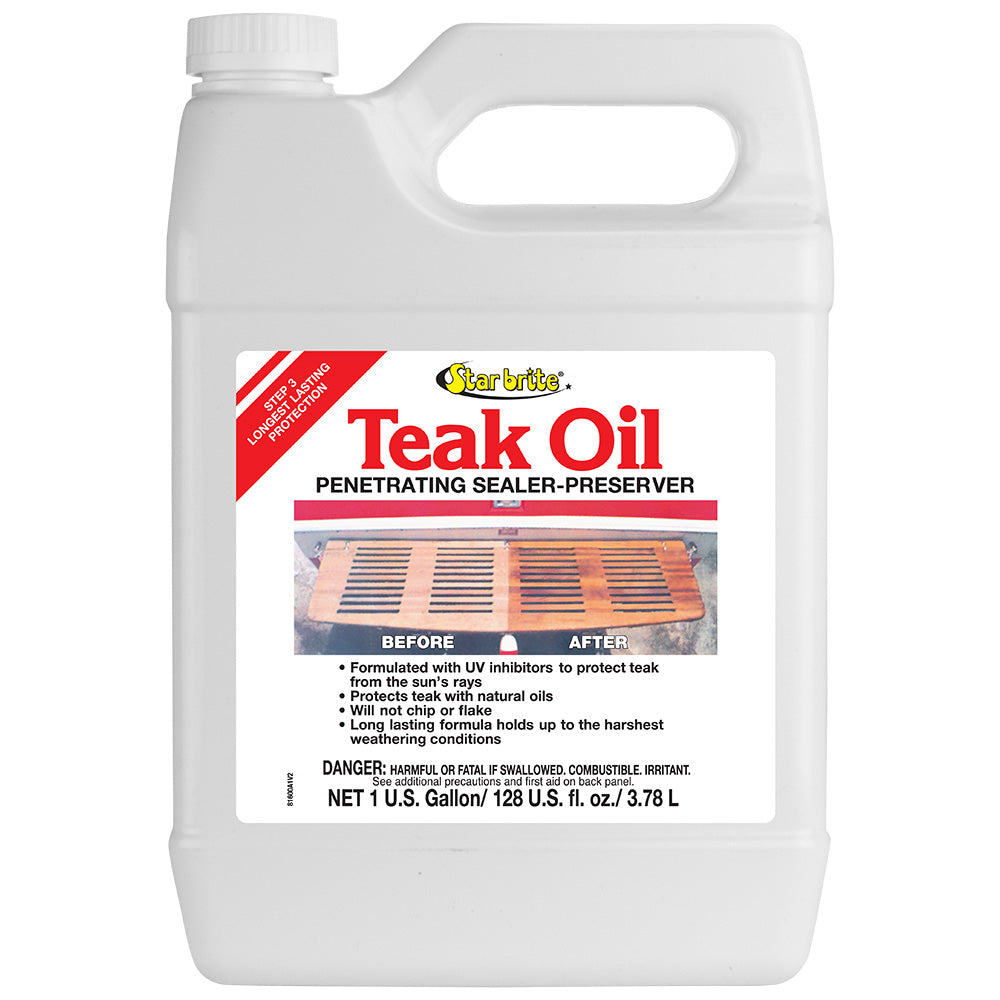 Star Brite teak oil marine wood sealer 1 gallon container