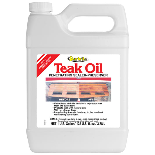 Star Brite teak oil marine wood sealer 1 gallon container