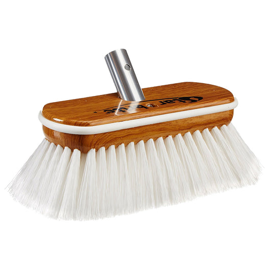 Star brite Extend-A-Brush Premium White Stiff Bristle Wash Synthetic Wood Block Brush - 8" [40172]