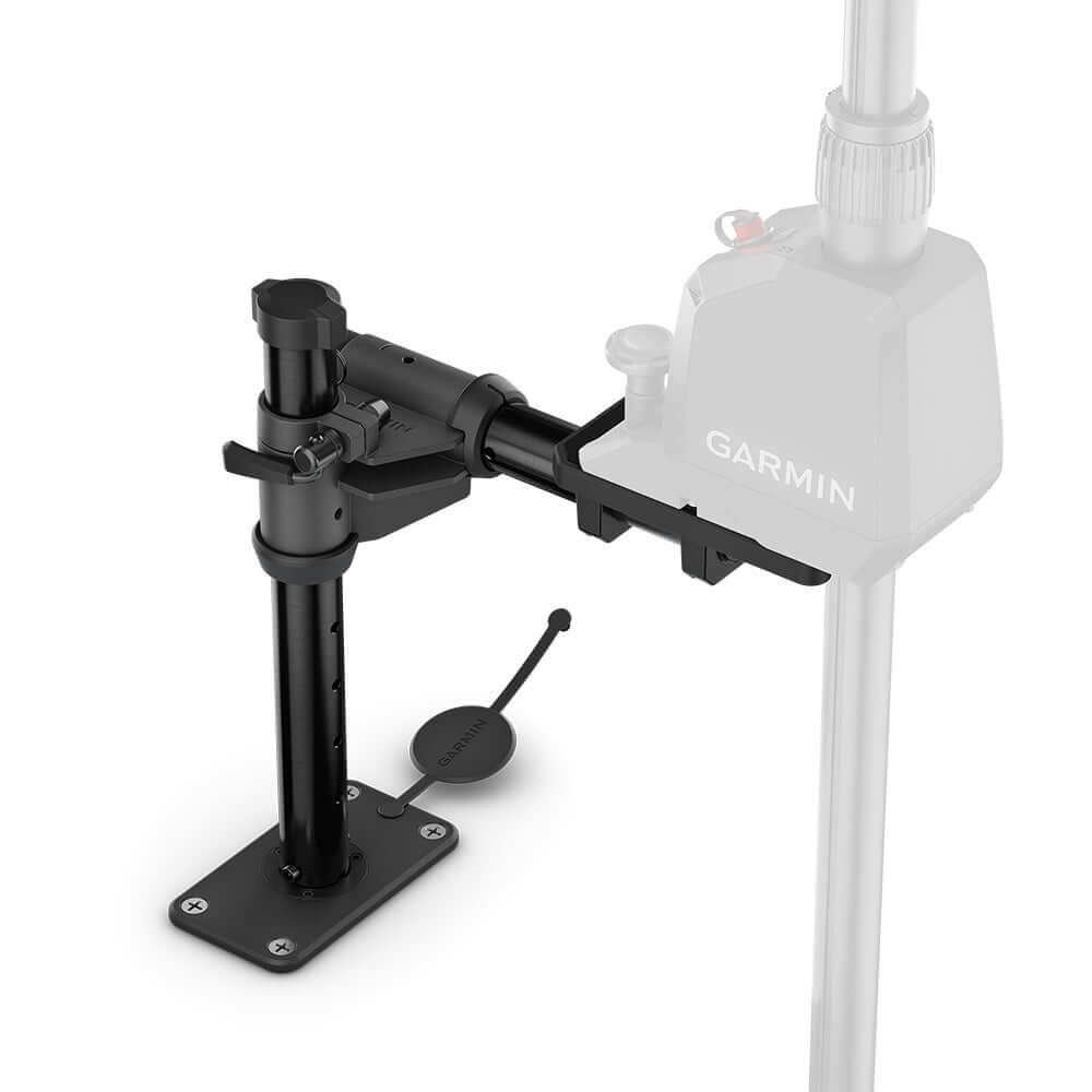 Garmin Gunnel Mount System f/Spy Pole [010-13404-02] showing the adjustable mount and quick-release plate.