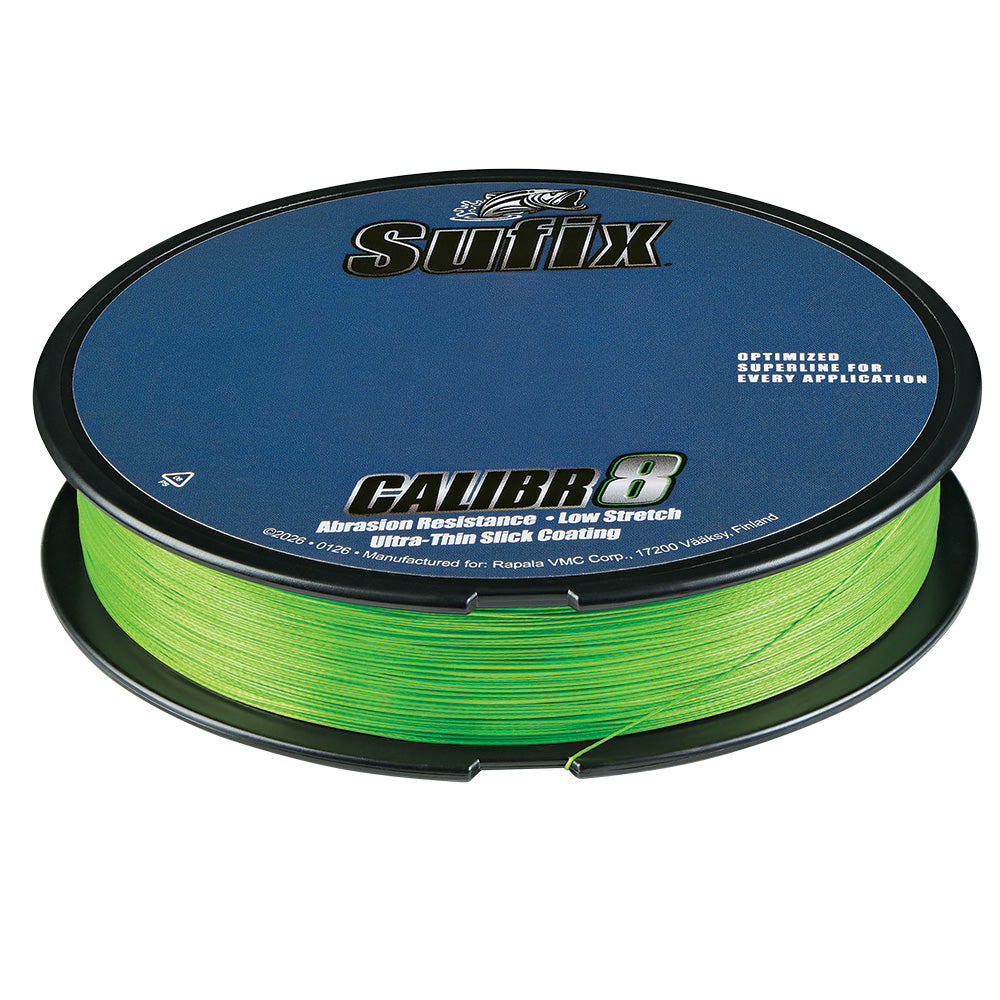 Sufix Calibr8 Braid 150yds 8lb - Neon Lime [694-008L]