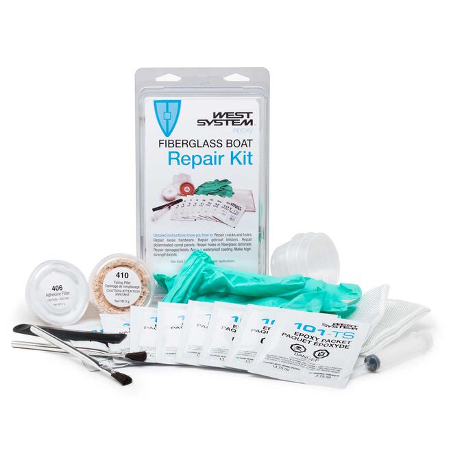 West System 105-K fiberglass boat repair kit