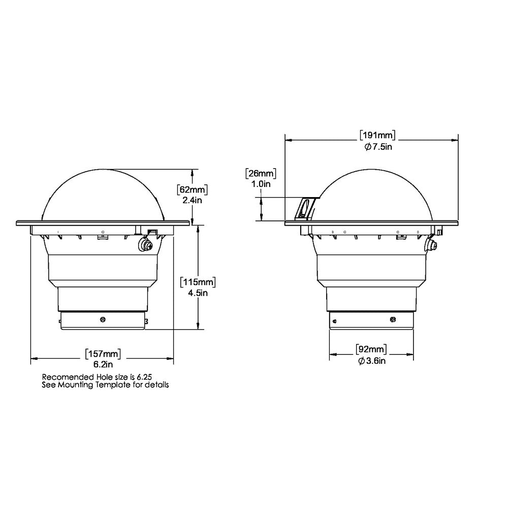 Ritchie FB-500 Globemaster Compass - Flush Mount - Black - 12V - 5 Degree Card [FB-500]