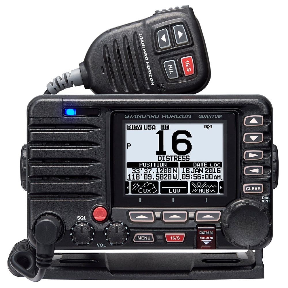 Standard Horizon Quantum GX6000 25W Commercial Grade Fixed Mount VHF w/NMEA 2000, Integrated AIS receiver,  Speaker Mic [GX6000]