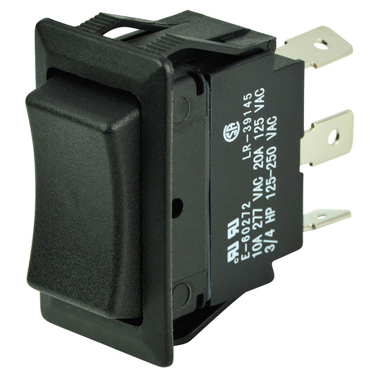 BEP SPDT Rocker Switch - 12V/24V - (ON)/OFF/(ON) [1001711]