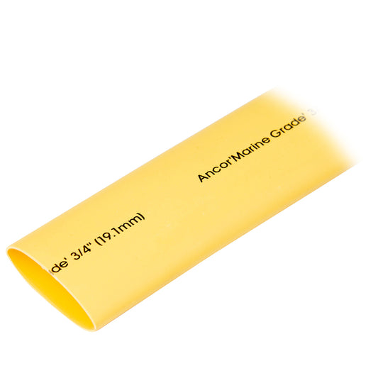 Ancor Heat Shrink Tubing 3/4" x 48" - Yellow - 1 Piece [306948]