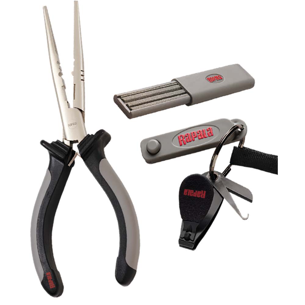 Rapala Combo Pack - Pliers, Clipper, Punch  Sharpener [RTC-6PCHS]