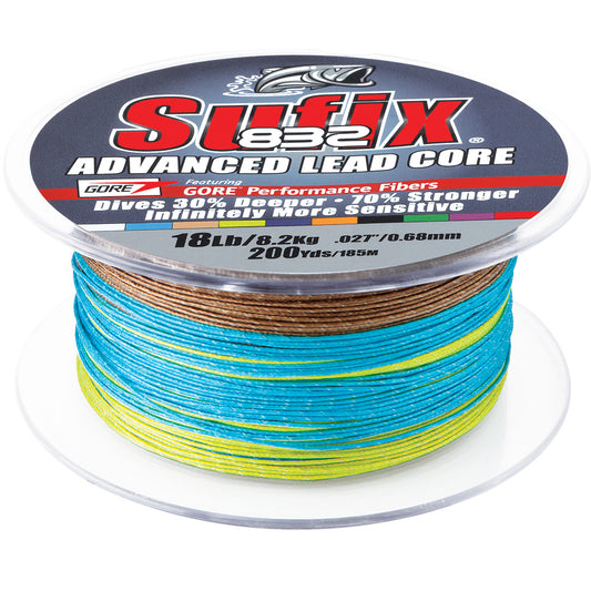 Sufix 832 Advanced Lead Core - 18lb - 10-Color Metered - 200 yds [658-218MC]