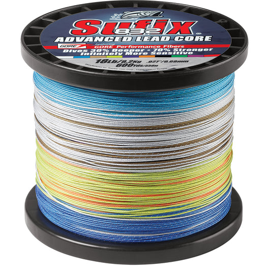 Sufix 832 Advanced Lead Core - 18lb - 10-Color Metered - 600 yds [658-318MC]