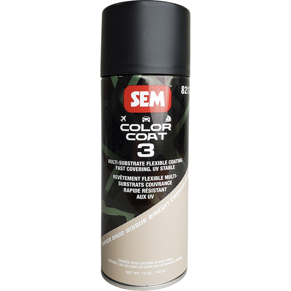 SEM Color Coat 3 - Carver Dade Bisque - 12 oz [82123] spray can for flexible substrate coating