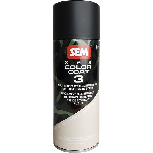 SEM Color Coat 3 - Sea Ray Alabaster - 12 oz [82103] flexible coating can for various substrates.