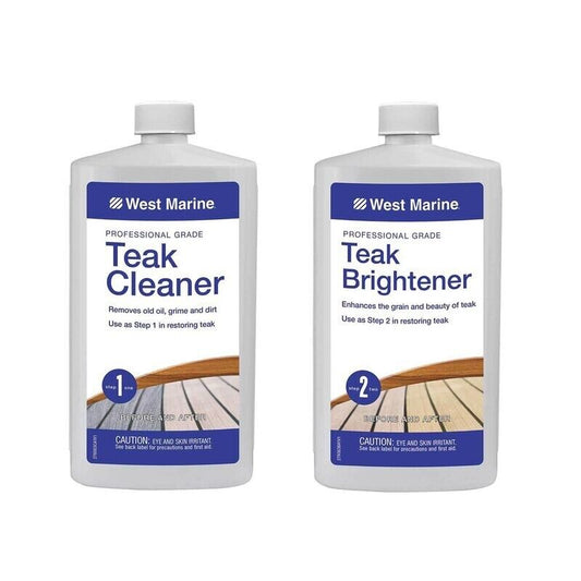 WEST MARINE Heavy Duty Teak Cleaner Kit  Mgf# 2300-PT KT
