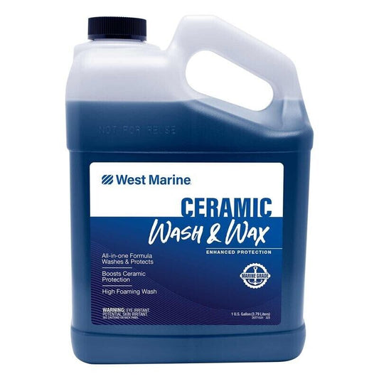 WEST MARINE Ceramic Wash & Wax, 128 oz.