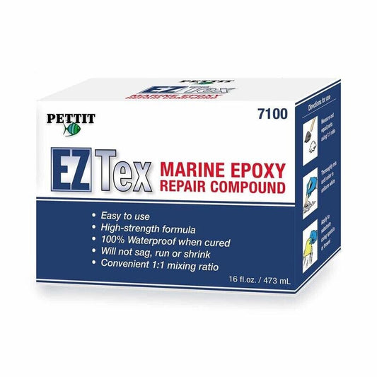 PETTIT PAINT EZ-Tex Marine Epoxy Repair Compound, 16 oz.