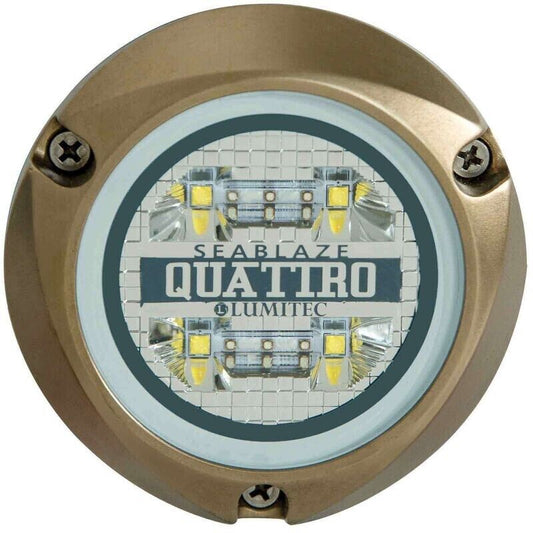 LUMITEC LIGHTING SeaBlaze Quattro LED Underwater Light, Spectrum Full Color